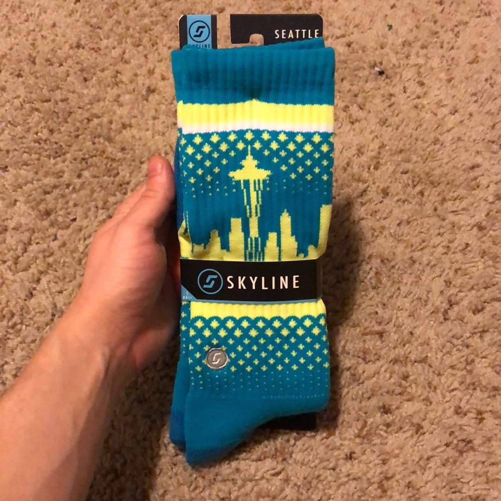 COPY - Brand New Seattle Skyline Socks